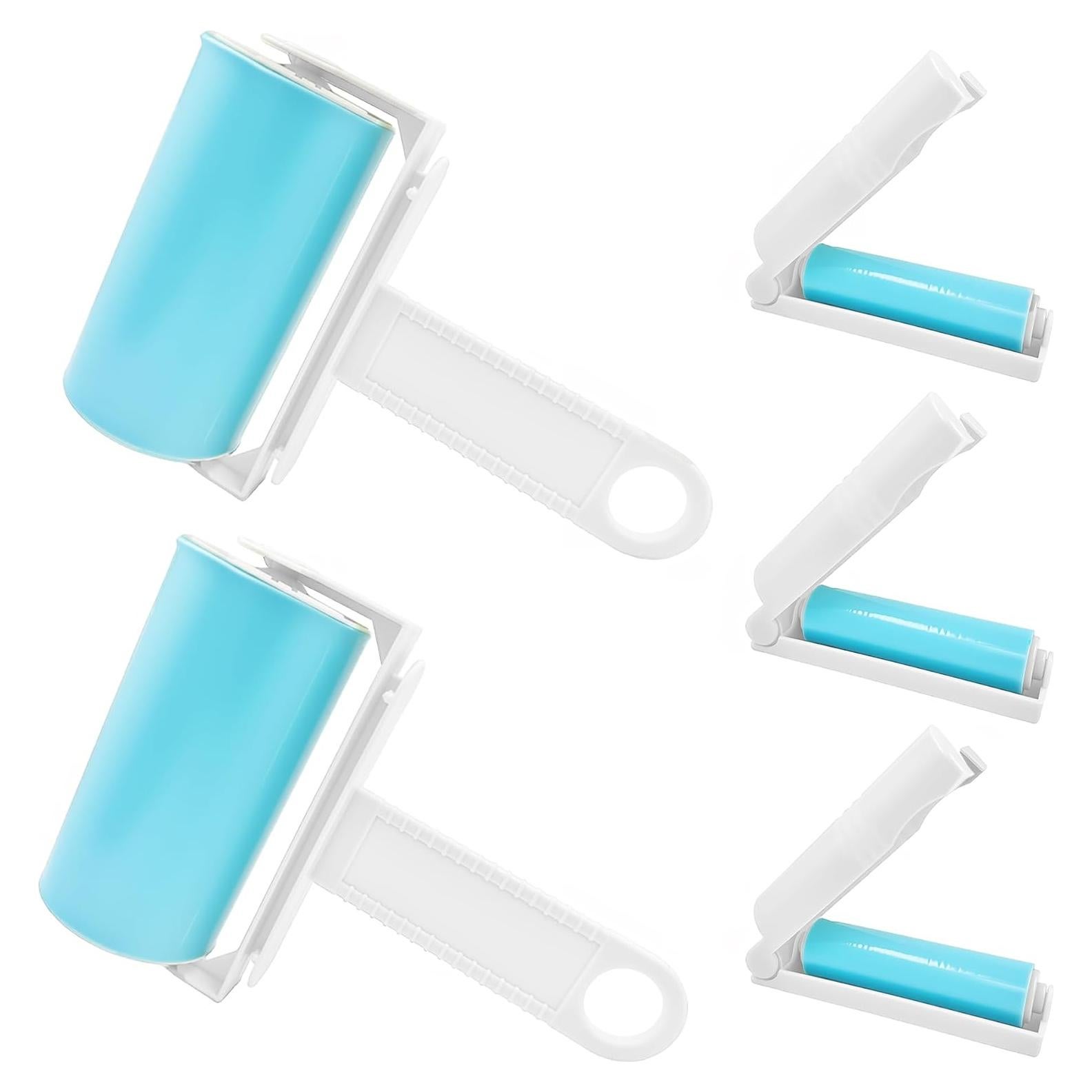 Rodillo de Pelusa Reutilizable WildFair 5 Piezas Azul