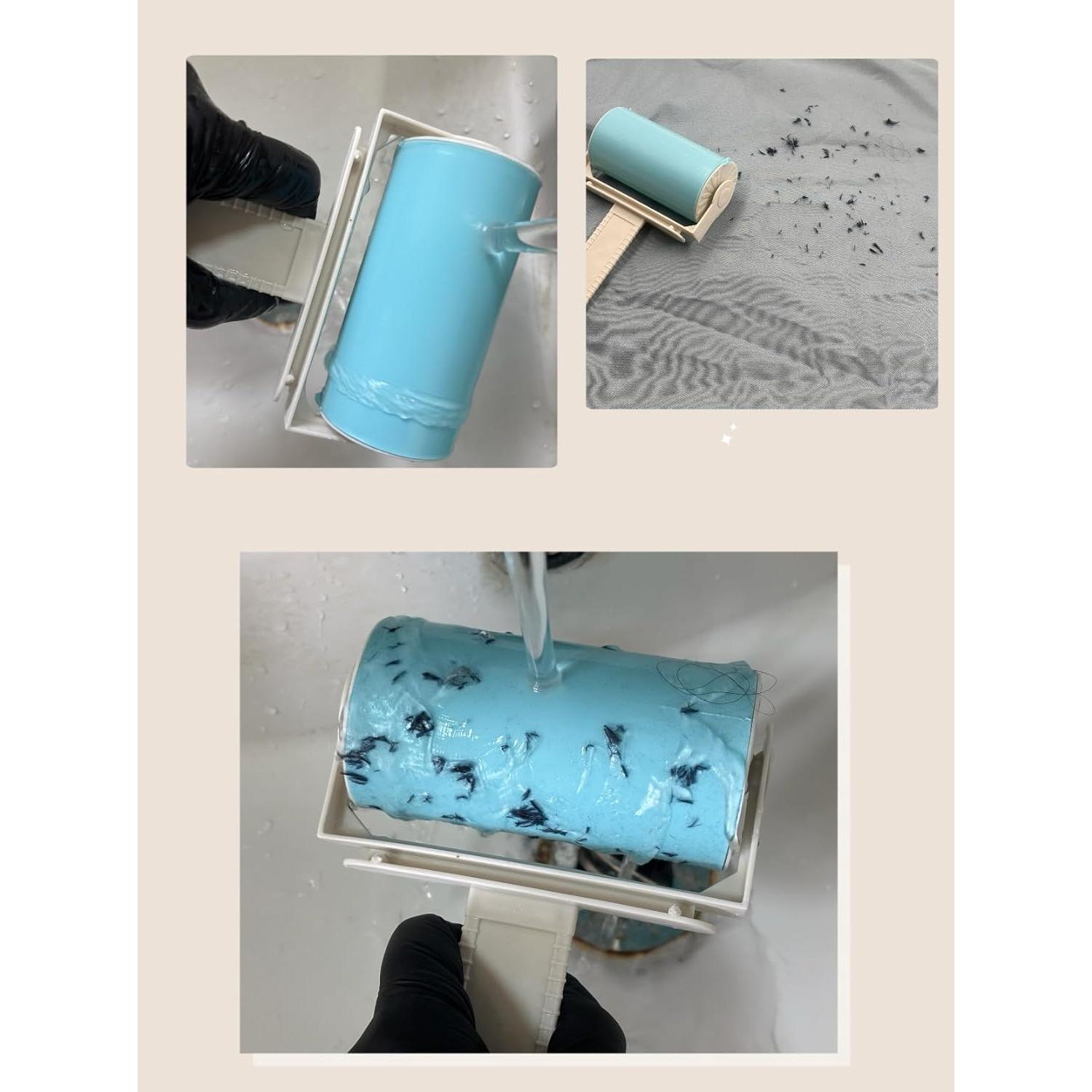 Rodillo de Pelusa Reutilizable WildFair 5 Piezas Azul