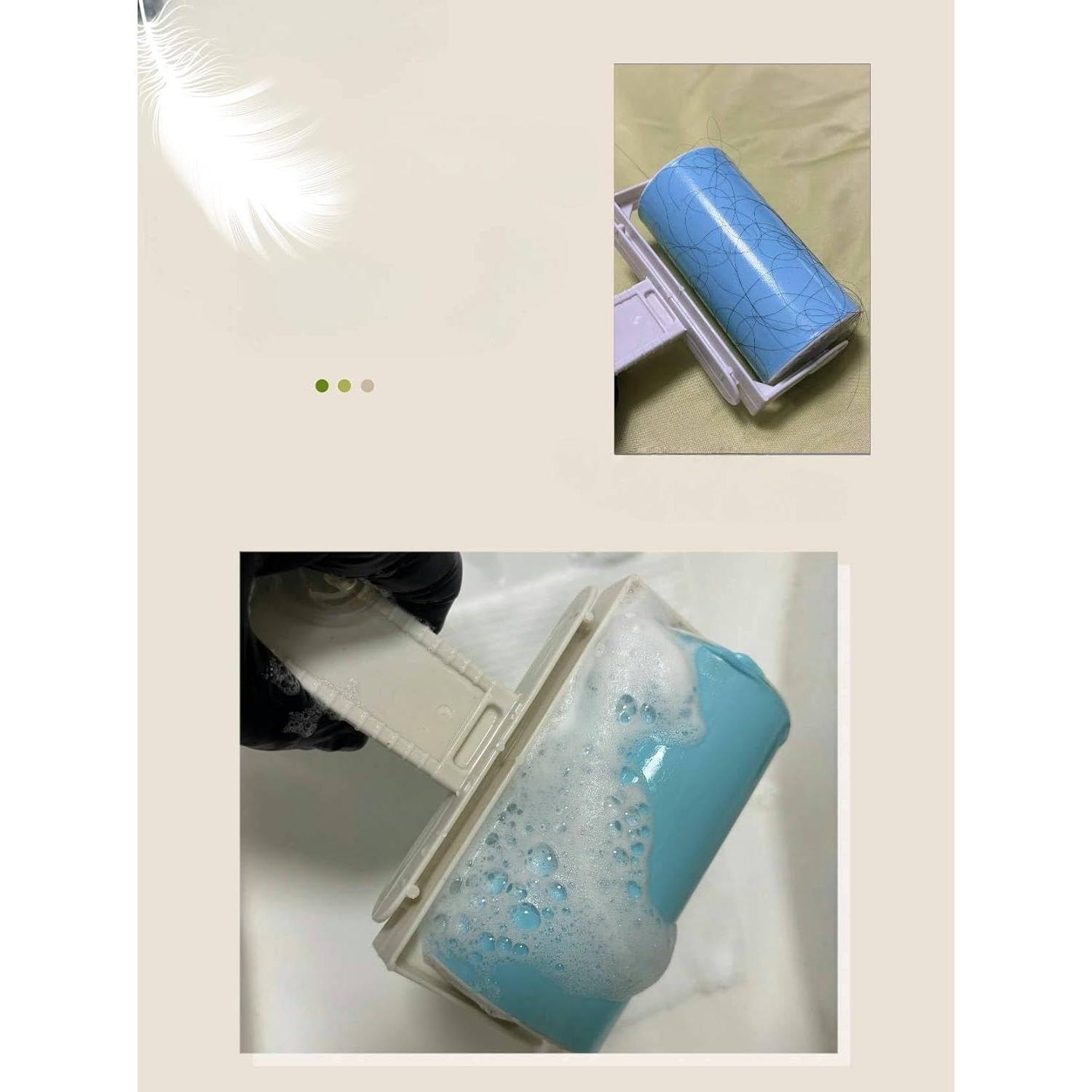 Rodillo de Pelusa Reutilizable WildFair 5 Piezas Azul