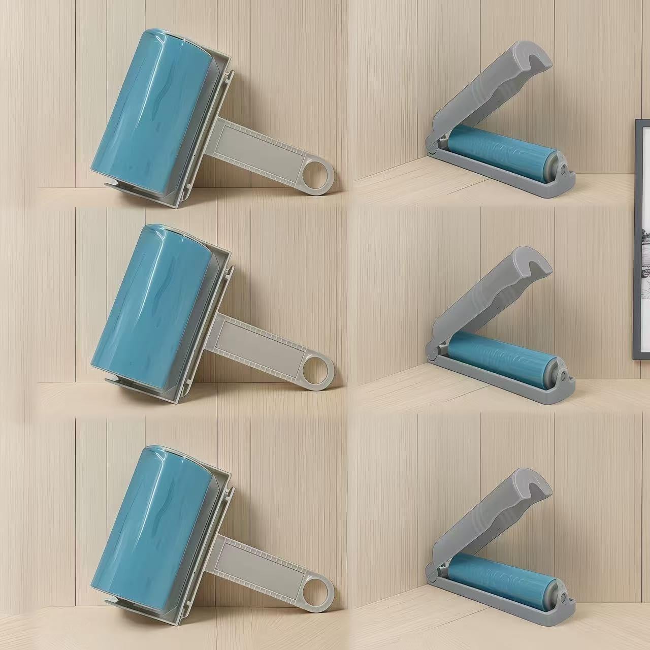 Rodillo de Pelusa Reutilizable WildFair 5 Piezas Azul