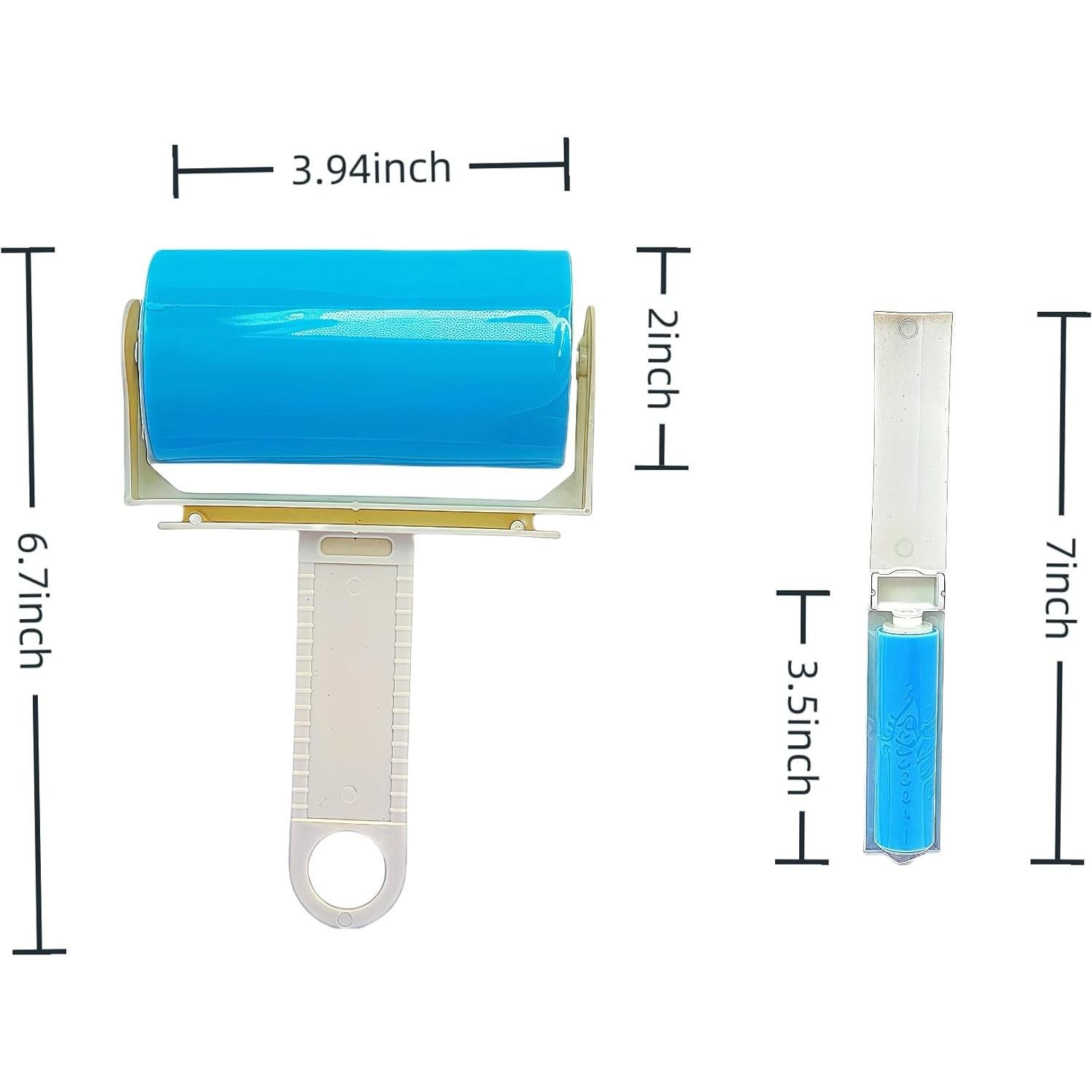 Rodillo de Pelusa Reutilizable WildFair 5 Piezas Azul
