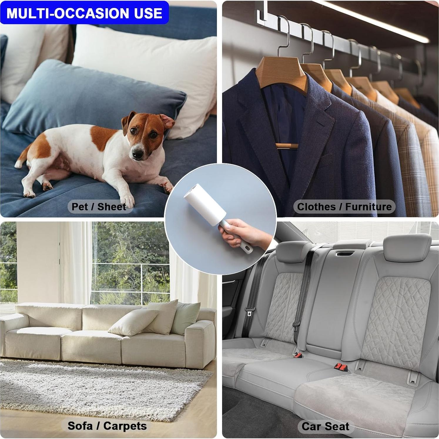 Rodillo para Pelusa BAILALIBO con 220 Hojas Extra Pegajosas