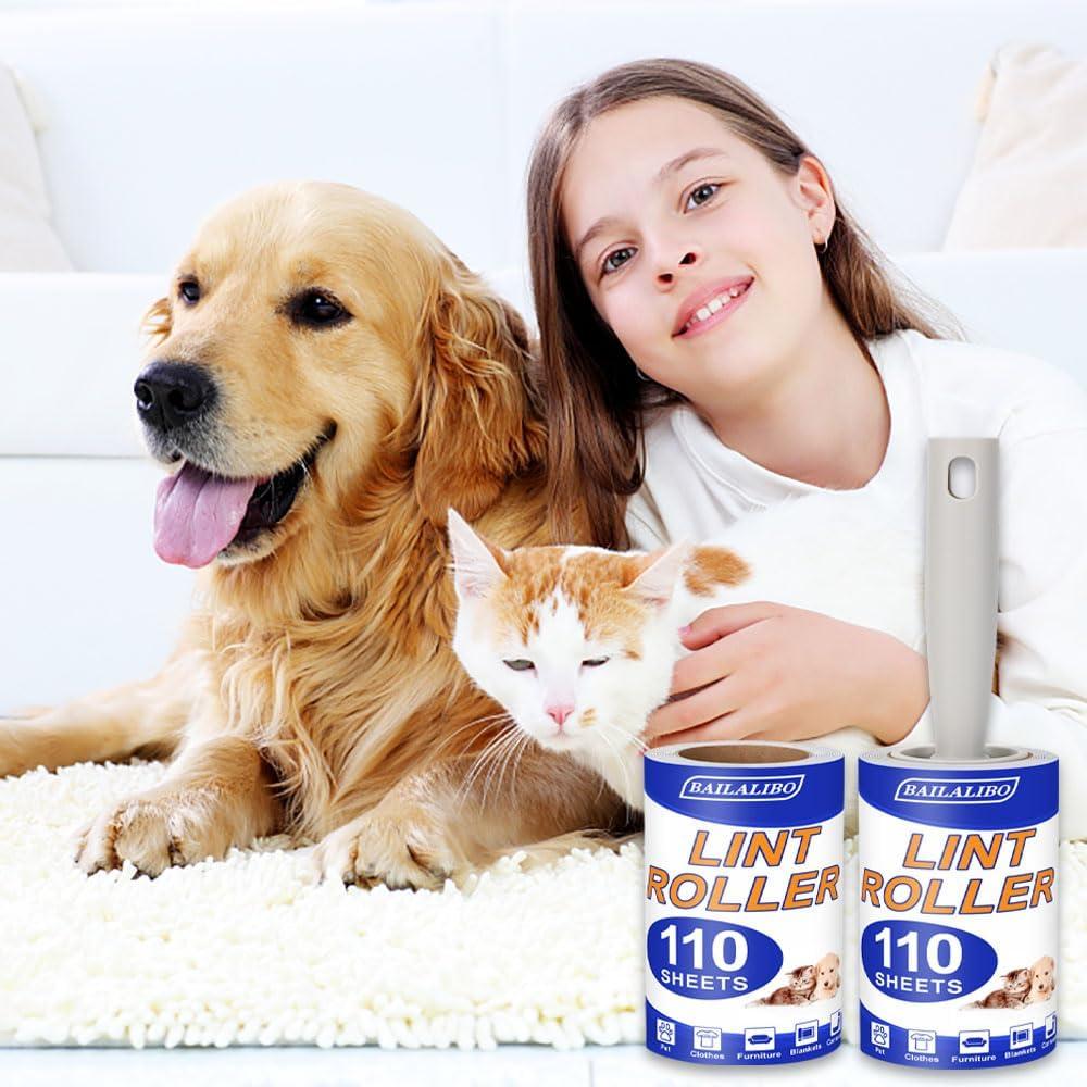 Rodillo para Pelusa BAILALIBO con 220 Hojas Extra Pegajosas