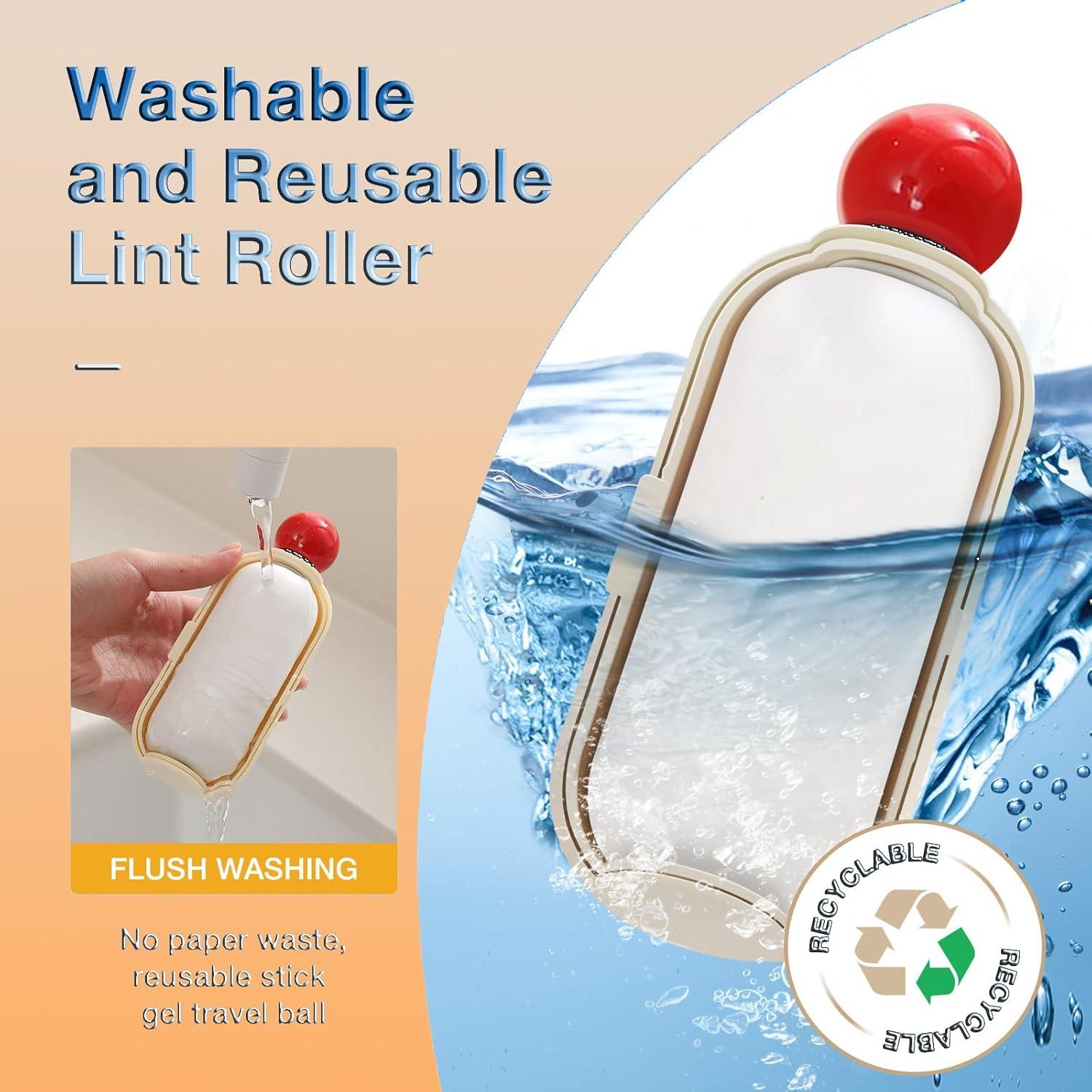 Rodillo de Pelusa Reutilizable 2 en 1 para Mascotas - Blanco