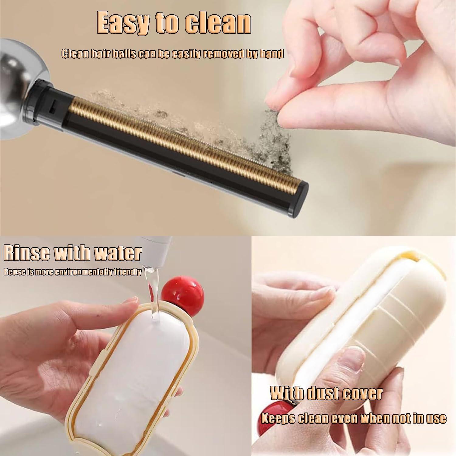 Rodillo de Pelusa Reutilizable 2 en 1 para Mascotas - Blanco