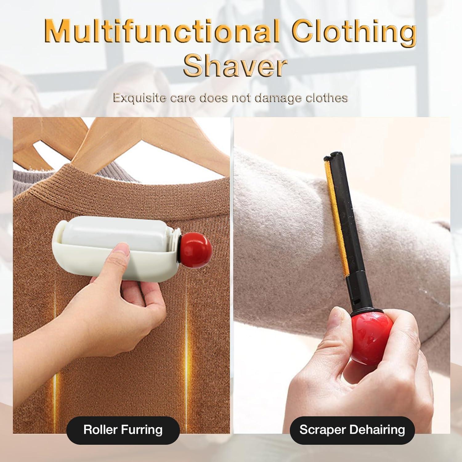 Rodillo de Pelusa Reutilizable 2 en 1 para Mascotas - Blanco