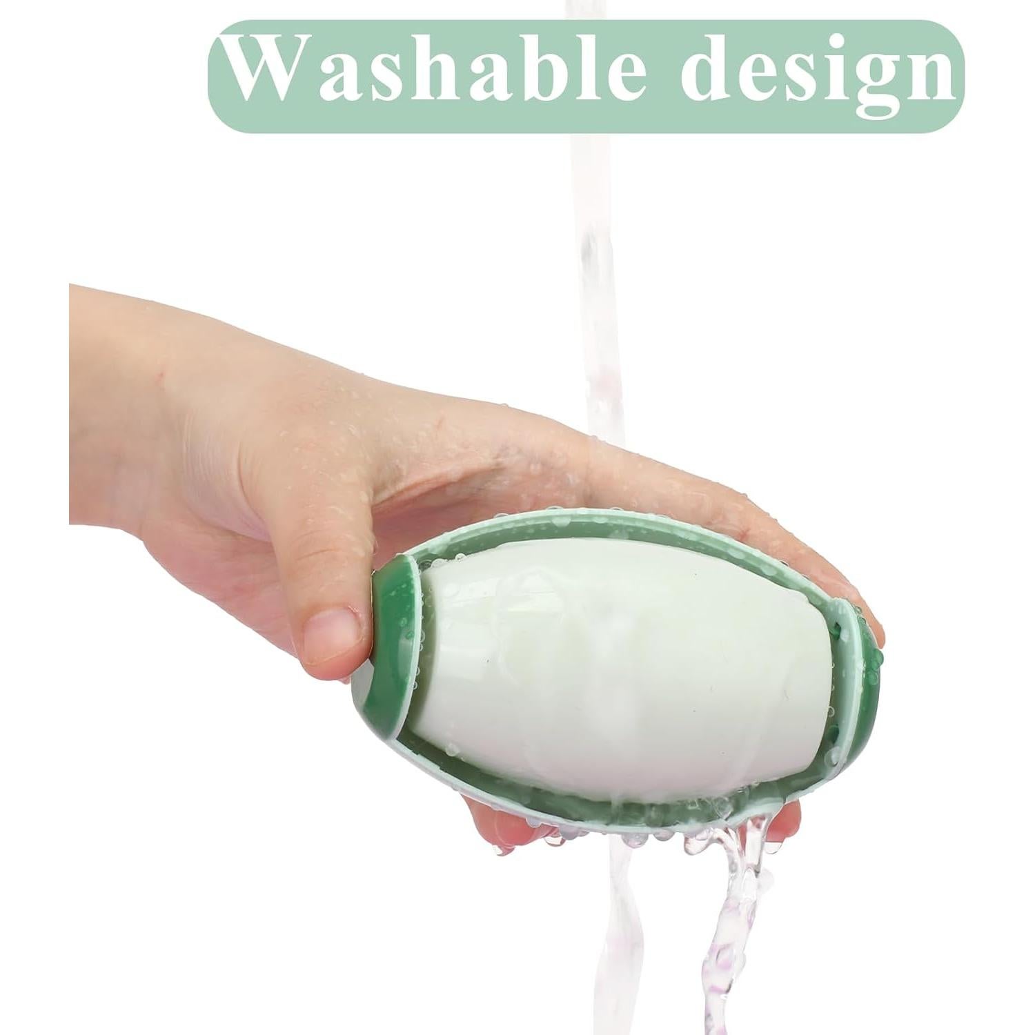 Rodillo de Pelusa Reutilizable Qianyu Verde 10.2x6.5cm