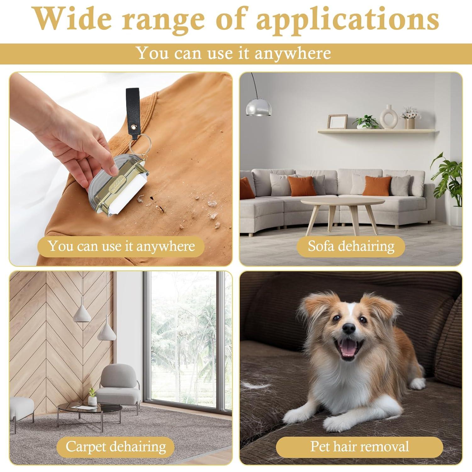 Rodillo Quitapelusas Portátil Larrel Doble Cara 10x7cm