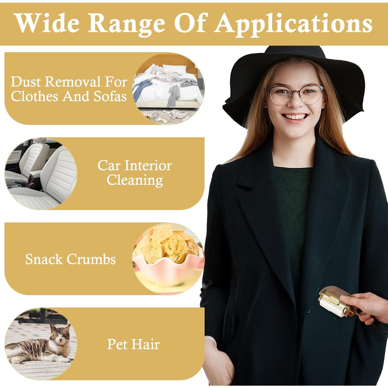 Rodillo Quitapelusas Portátil Larrel Doble Cara 10x7cm