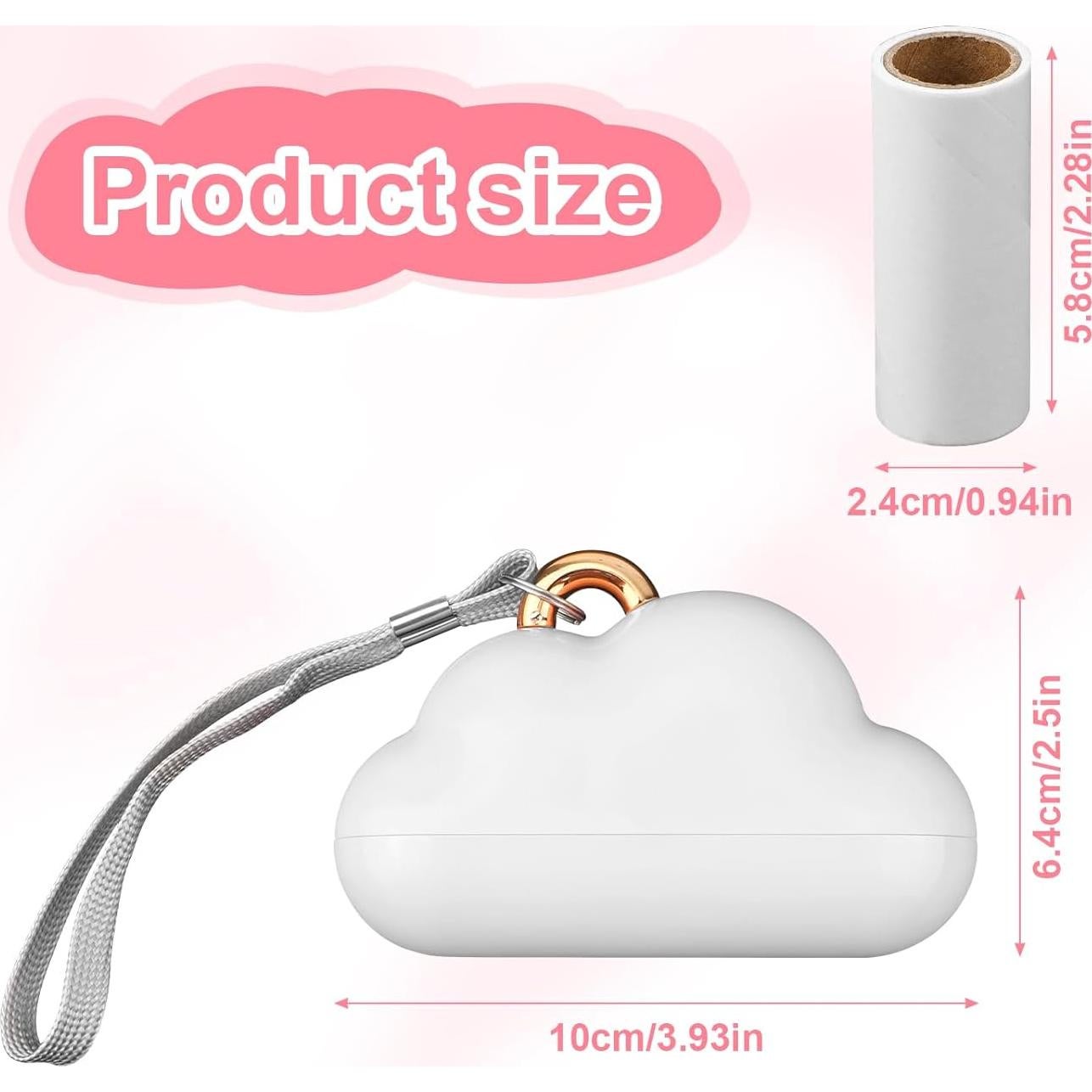 Rodillo Quitapelusas Mini BOXOB Portátil 150 Papeles Recargables