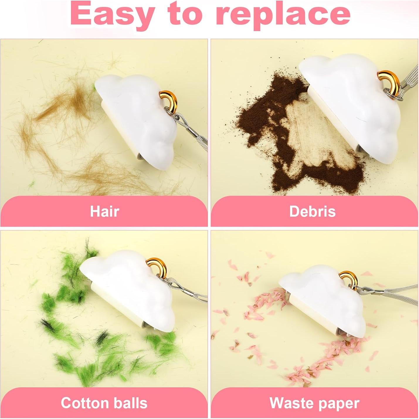 Rodillo Quitapelusas Mini BOXOB Portátil 150 Papeles Recargables