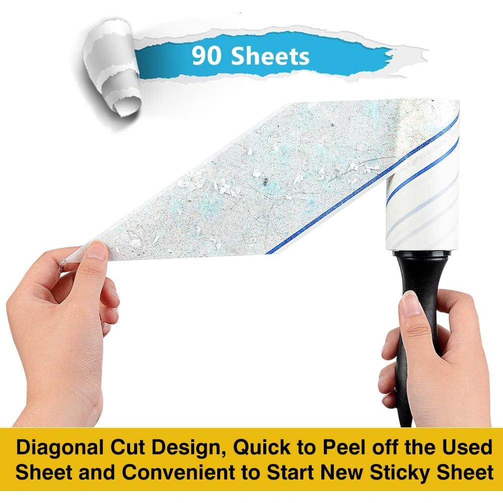 Rodillo para Pelusa TIANBO FIRST - 5 Paquetes, 450 Hojas Adhesivas