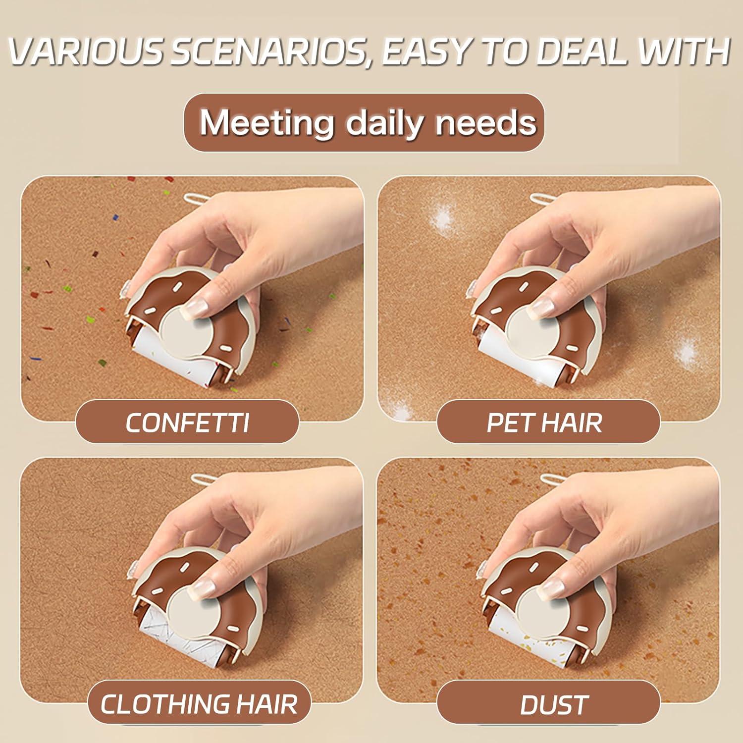 Rodillo Quitapelusas Portátil SHBLOMK Mini Reutilizable 90 Hojas