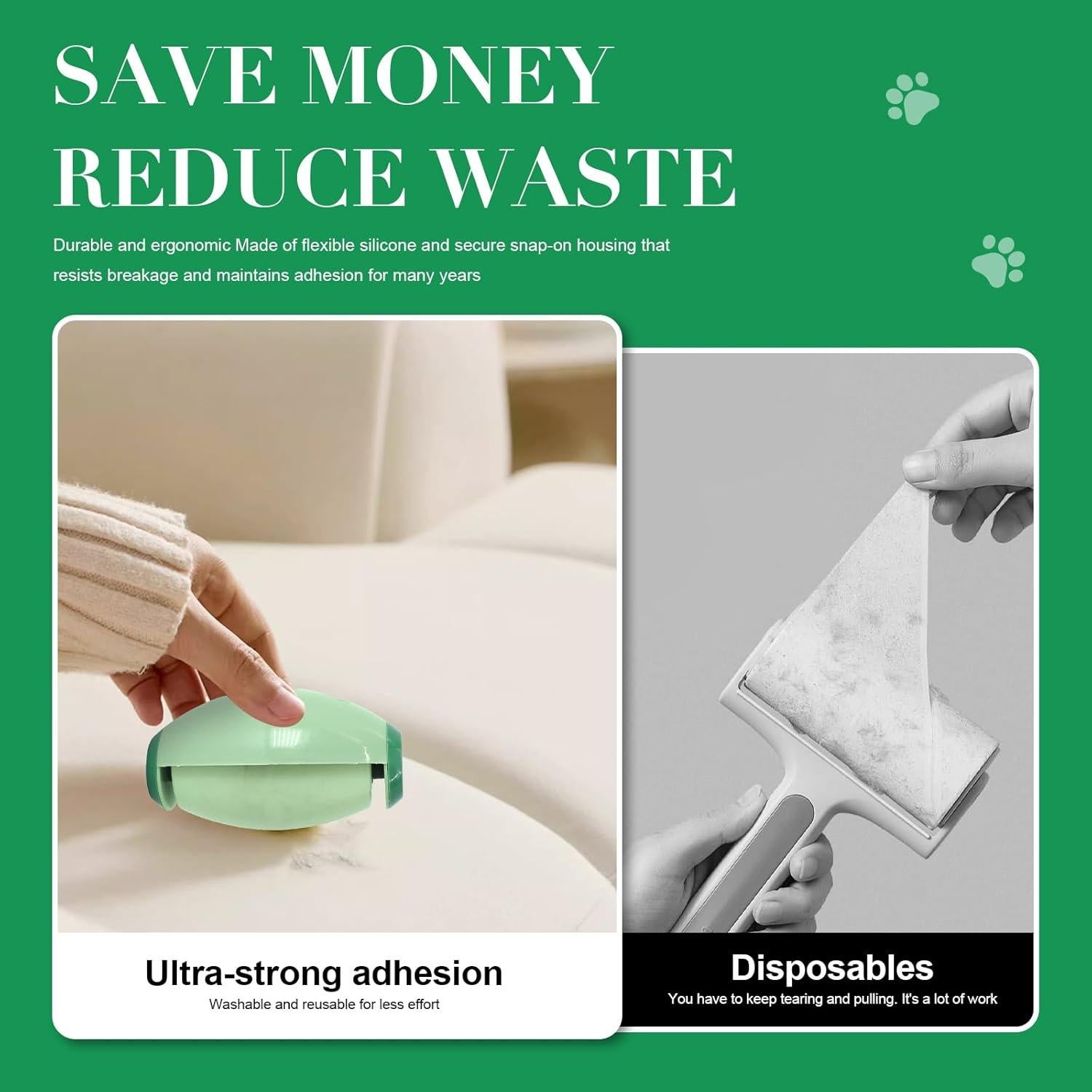 Rodillo de Pelusa Reutilizable Genérico Mini 6.4x10.2cm