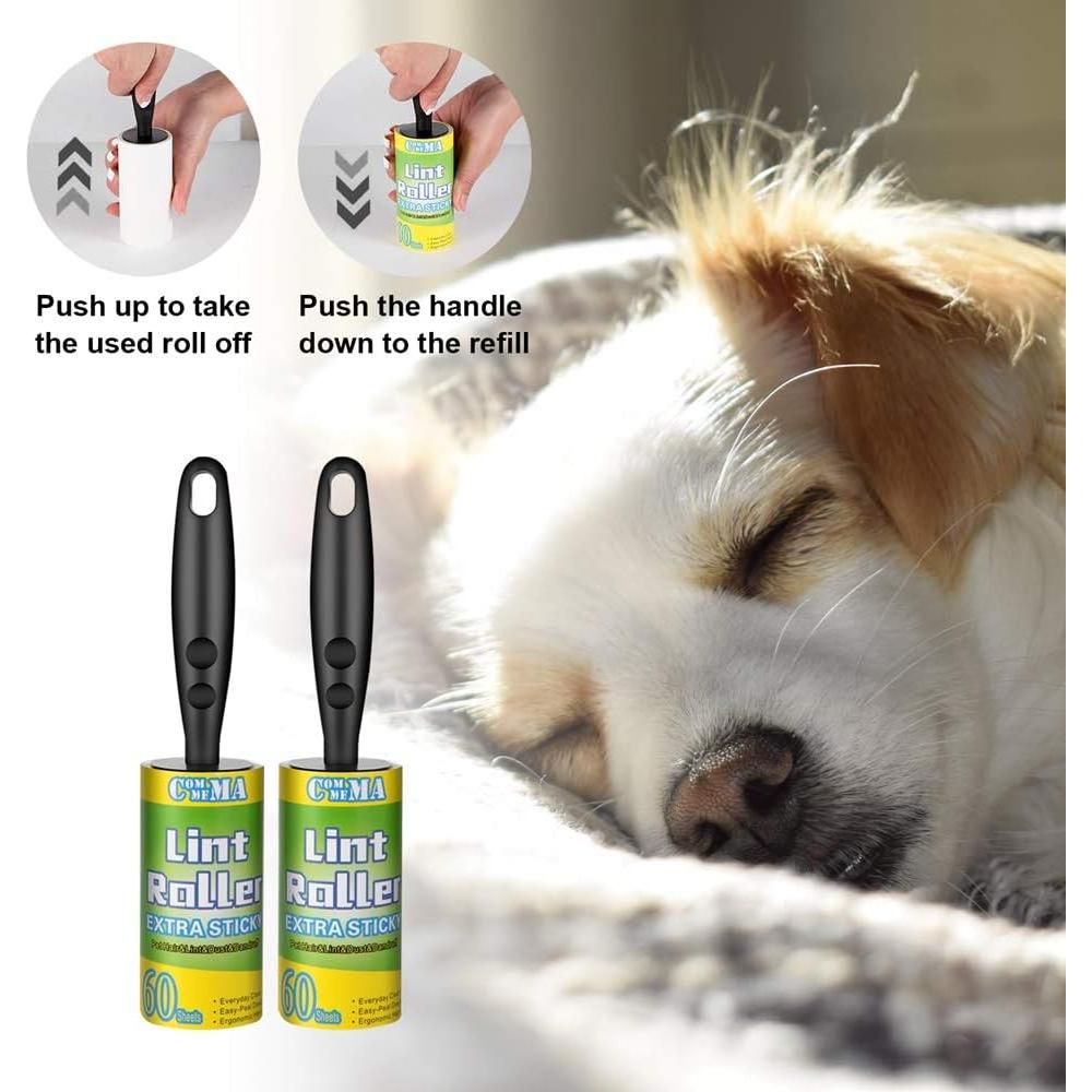 Rodillos para Pelusa COMMEMA, Set 2 Mangos y 240 Hojas