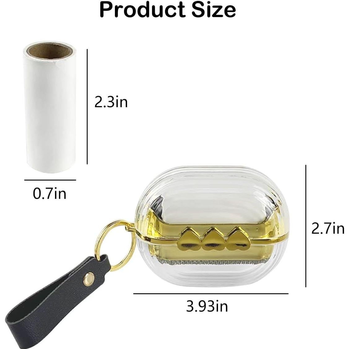 Juego de 2 Rodillos de Pelusa Portátiles Esamploe Verde Gris