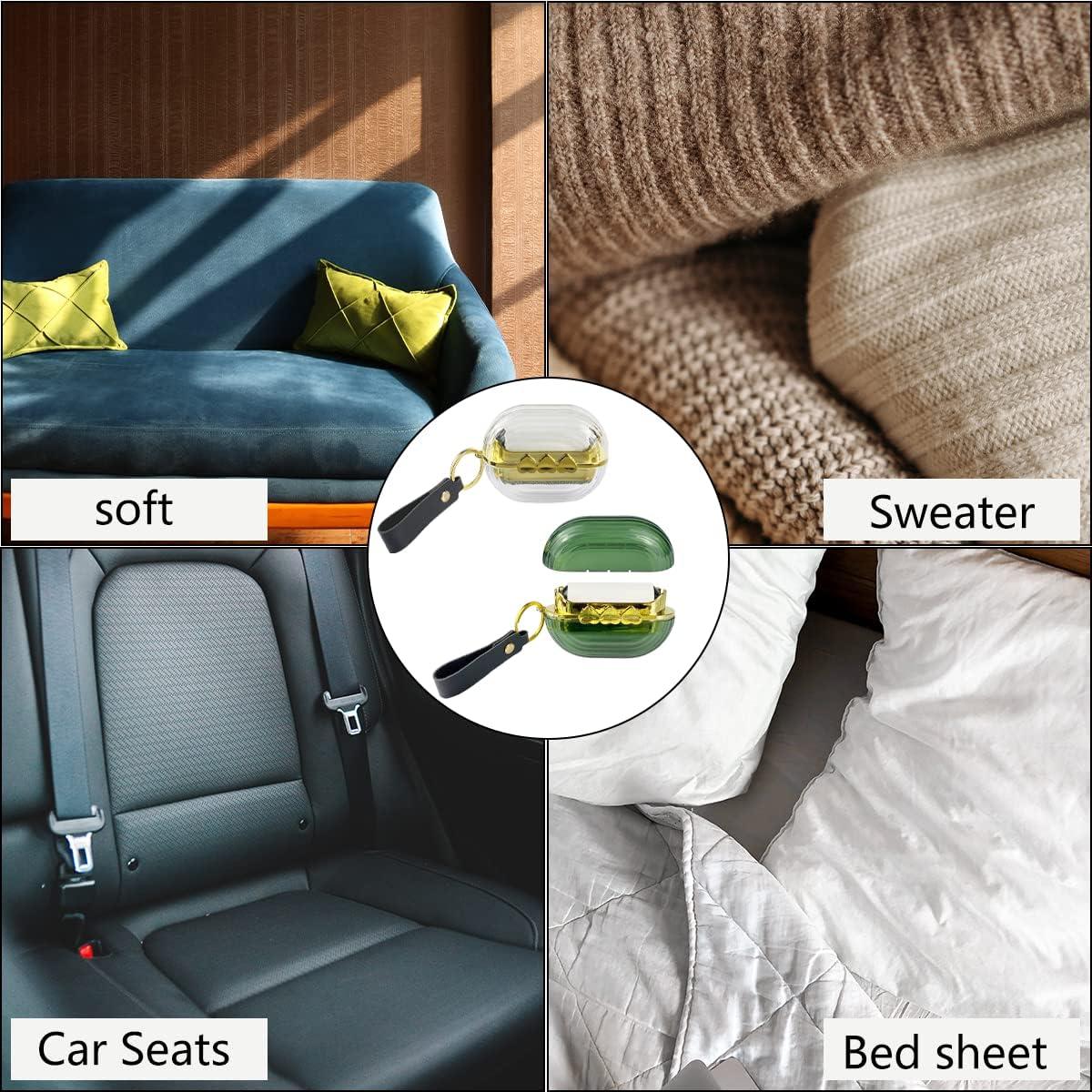 Juego de 2 Rodillos de Pelusa Portátiles Esamploe Verde Gris