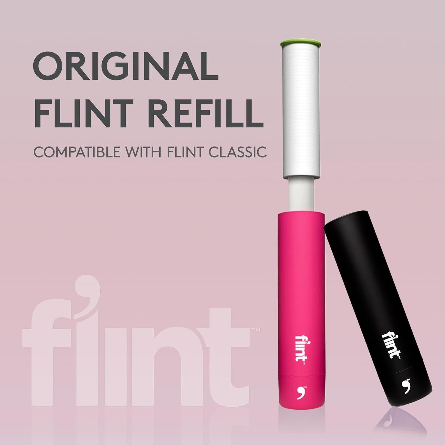 Recargas Rodillo Quitapelusas Flint Extra Pegajoso - 4 Piezas