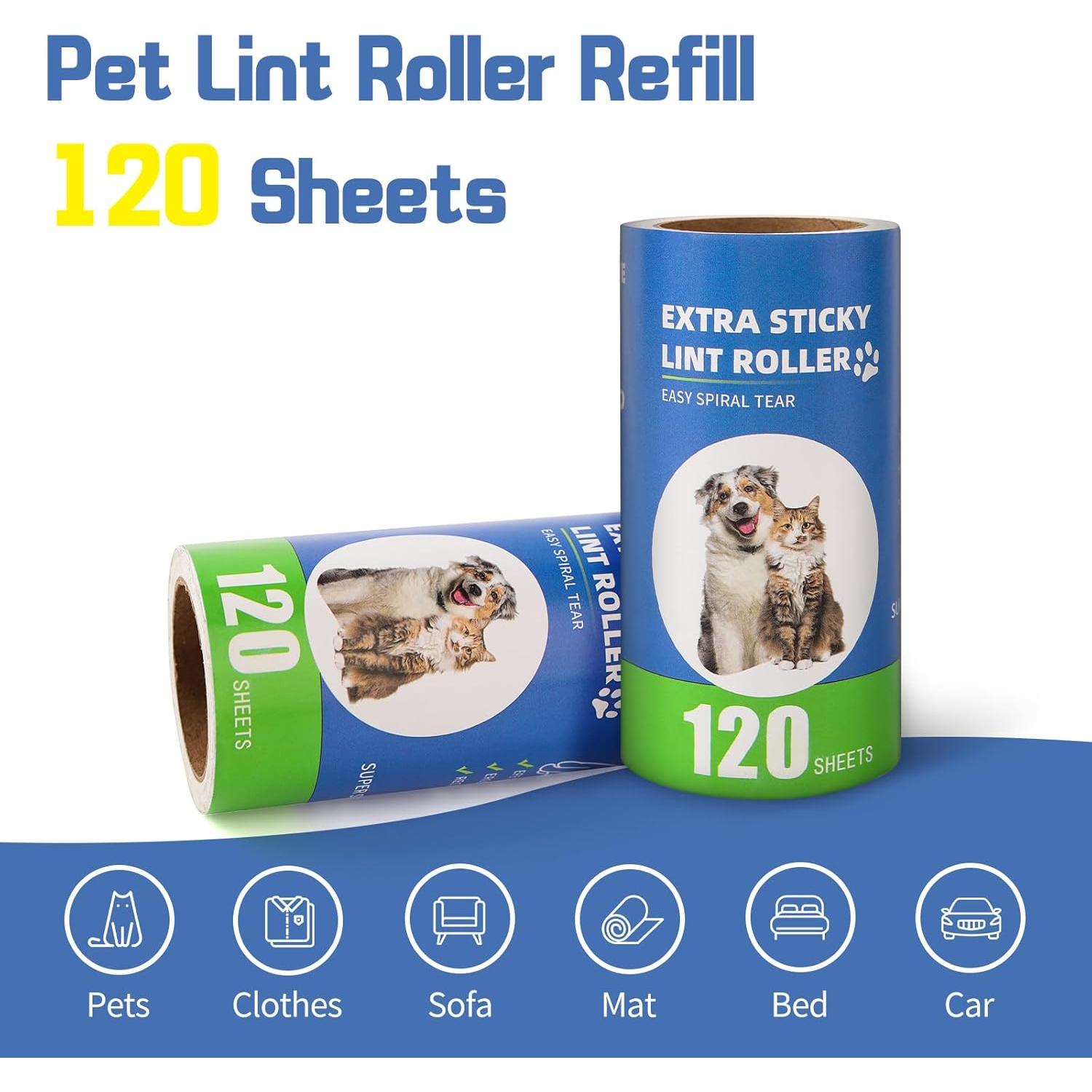 Recargas de Rodillo Adhesivo Bartuke 10 Paquete 1200 Hojas