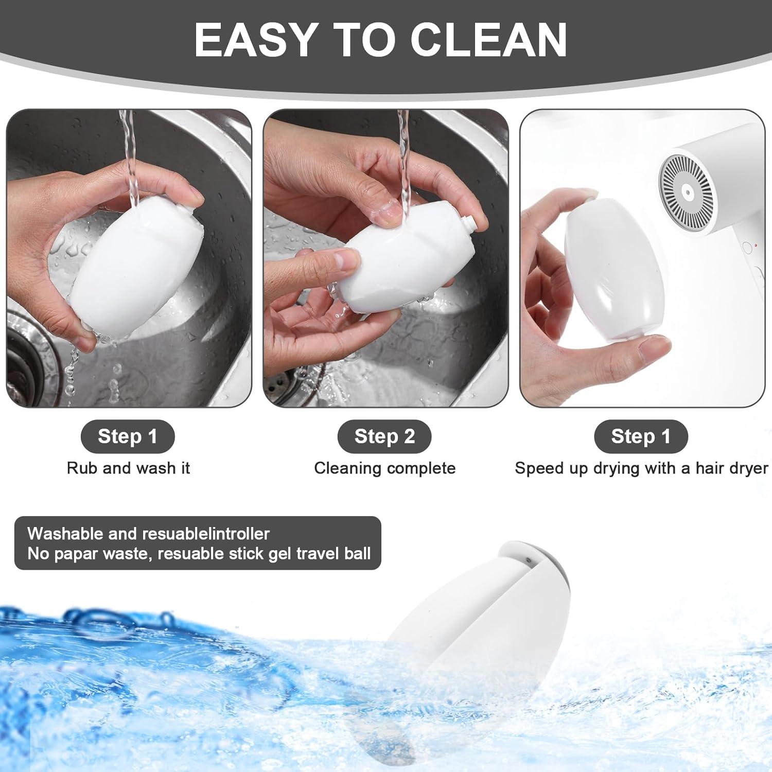 Rodillo de Pelusa Reutilizable Gjinxi Blanco 12.99x10cm