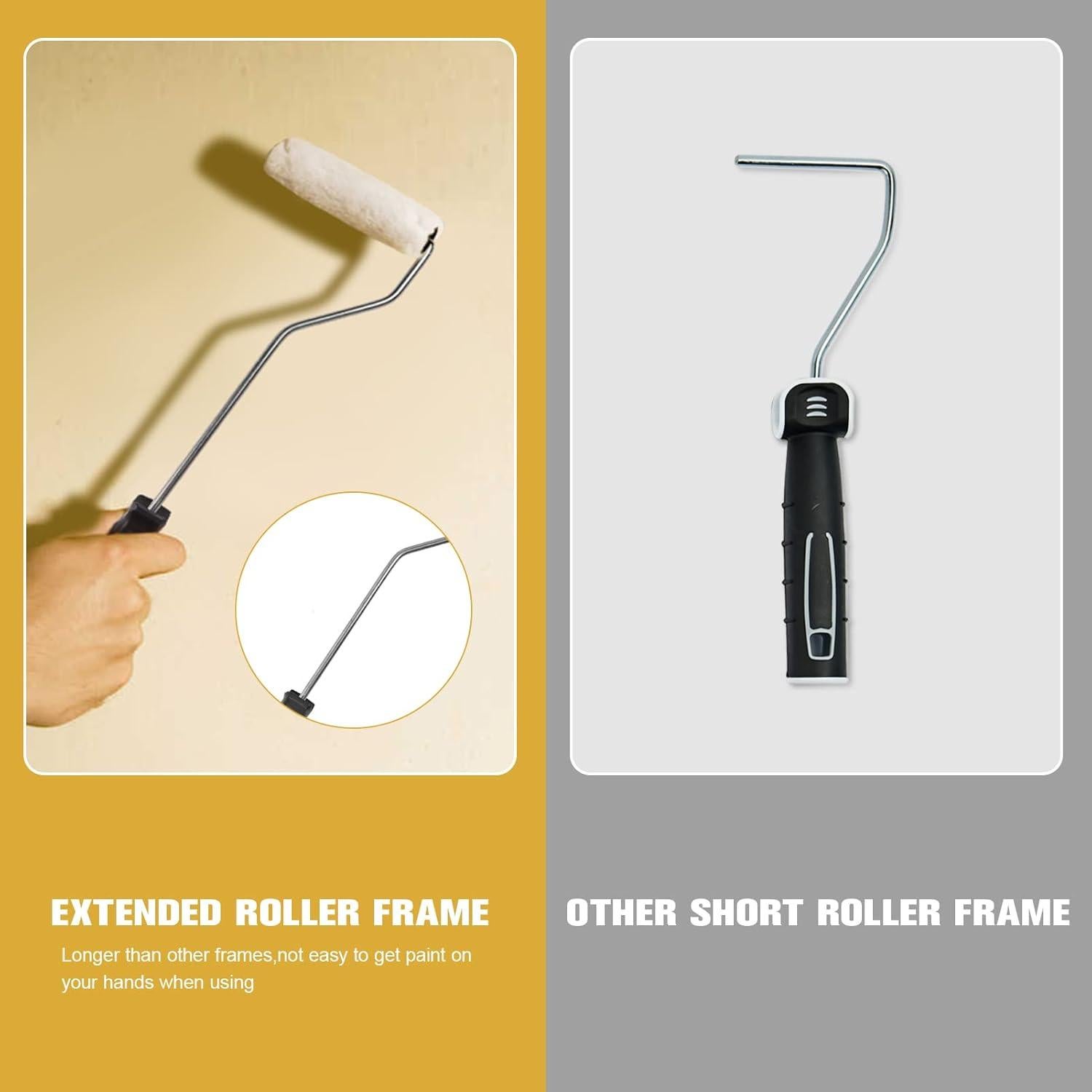 Kit de Rodillos de Pintura 11 Piezas PILOT FISH 4" Amarillo