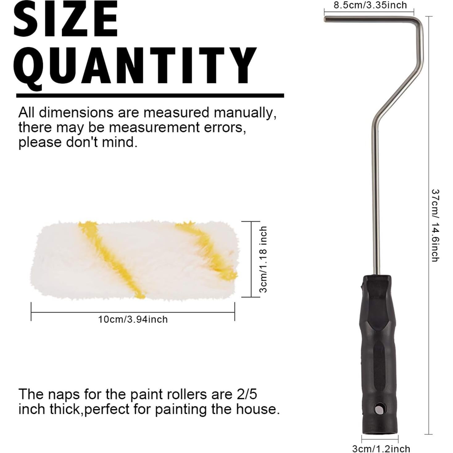 Kit de Rodillos de Pintura 11 Piezas PILOT FISH 4" Amarillo