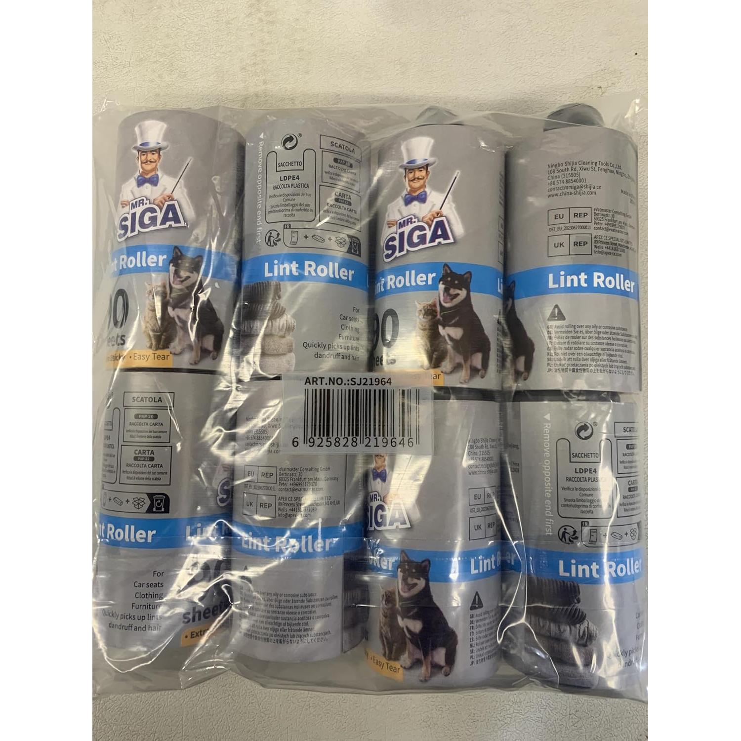 Rodillo Adhesivo MR.SIGA 720 Hojas Extra Pegajosas