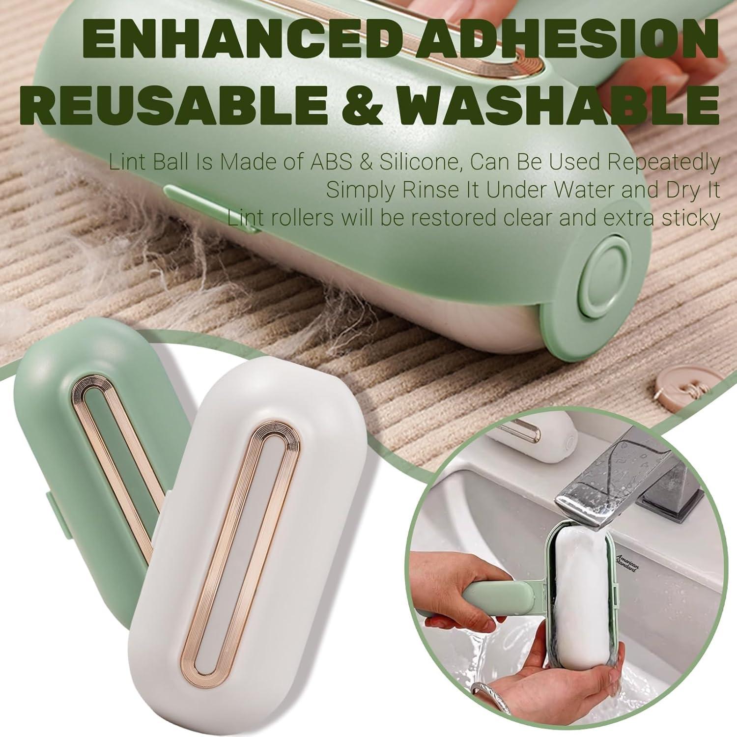 Rodillo Quitapelusas Lavable ZenQeek 14cm Extra Pegajoso