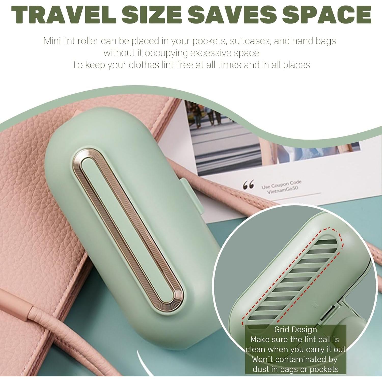 Rodillo Quitapelusas Lavable ZenQeek 14cm Extra Pegajoso