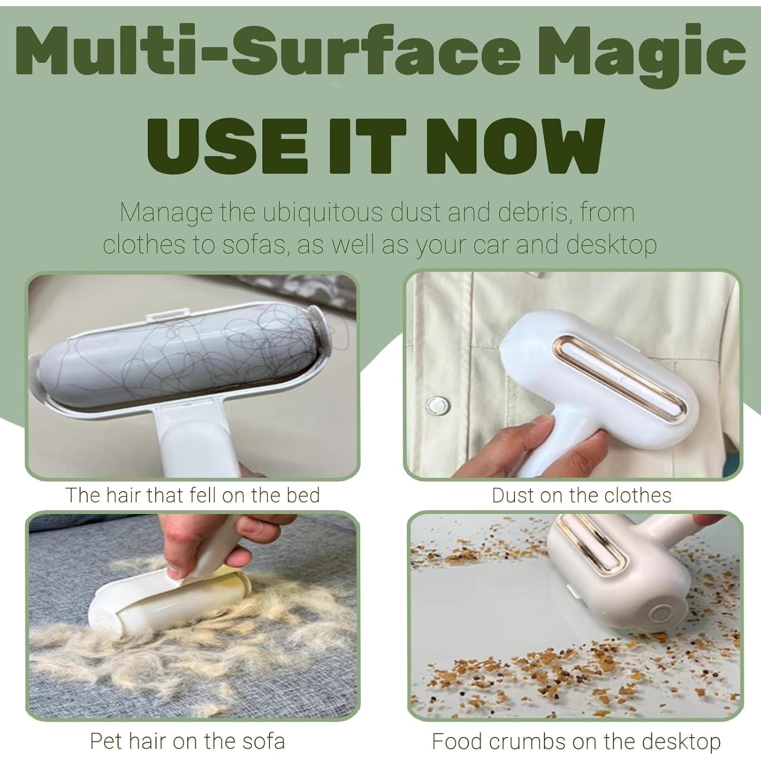 Rodillo Quitapelusas Lavable ZenQeek 14cm Extra Pegajoso