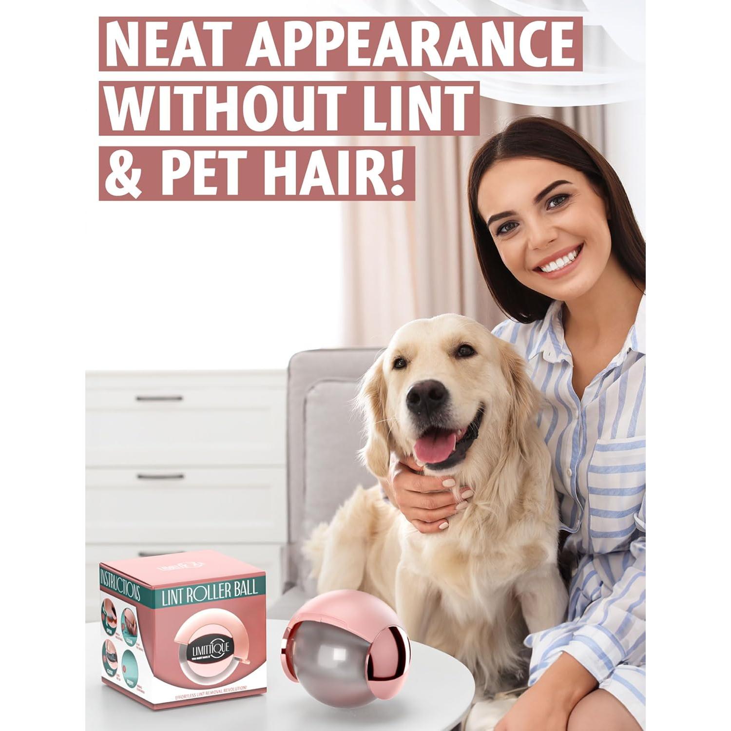 Bolita Quitapelusas Reutilizable Limittique Rosa 6.78 cm