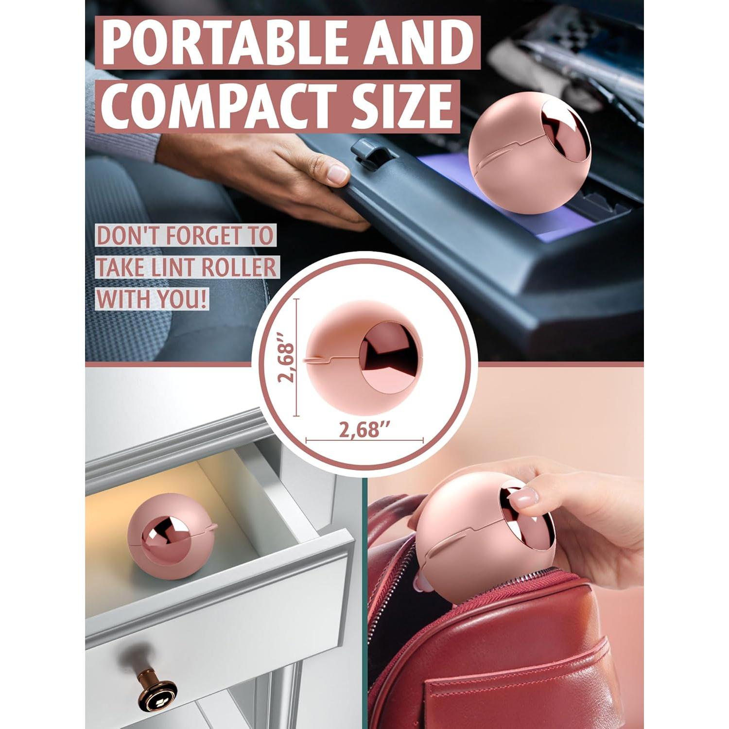 Bolita Quitapelusas Reutilizable Limittique Rosa 6.78 cm