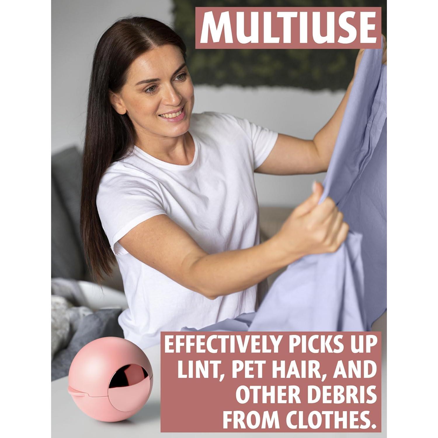 Bolita Quitapelusas Reutilizable Limittique Rosa 6.78 cm