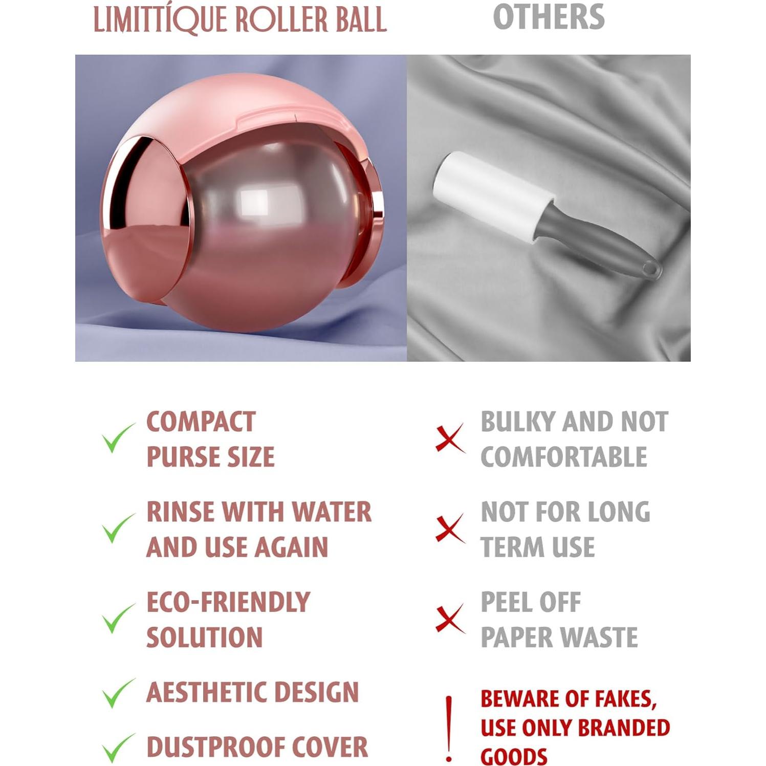 Bolita Quitapelusas Reutilizable Limittique Rosa 6.78 cm