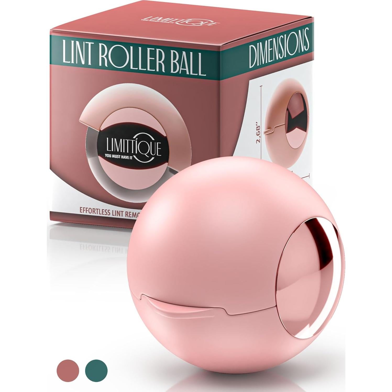 Bolita Quitapelusas Reutilizable Limittique Rosa 6.78 cm