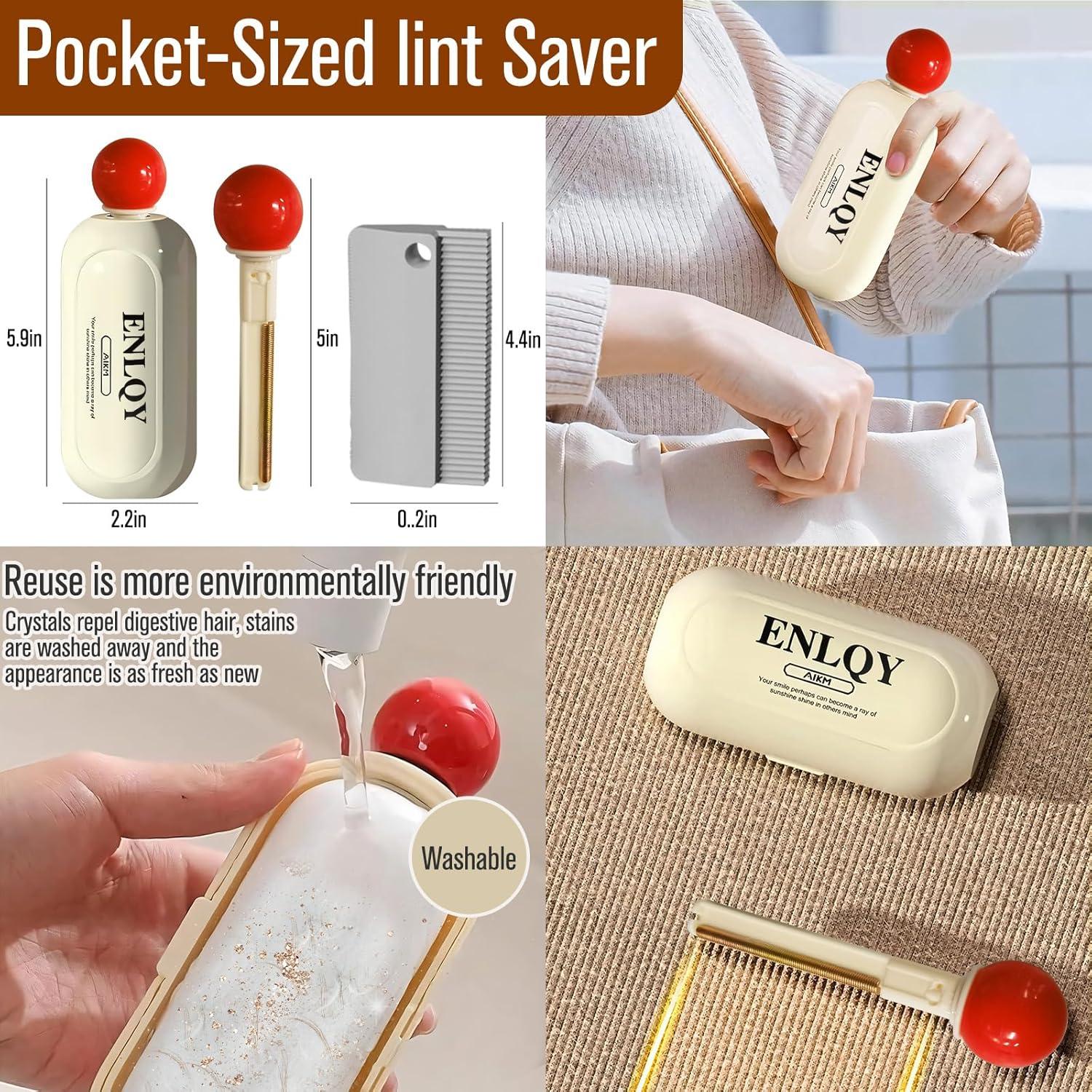 Rodillo de Pelusa Reutilizable RUOI 2 en 1 para Ropa y Muebles