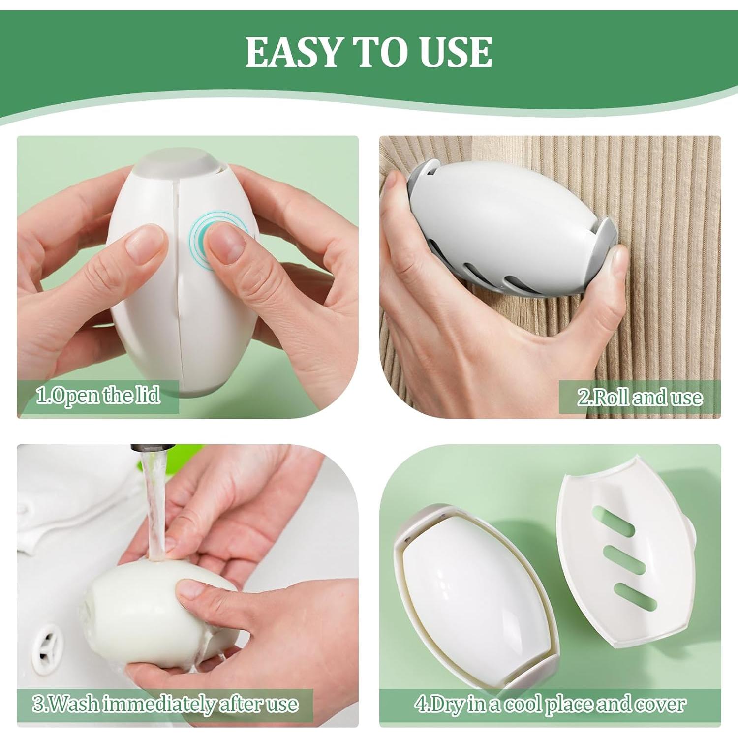 Rodillo de Pelusa Reutilizable Wanheart Mini Blanco 10.2x6.5cm