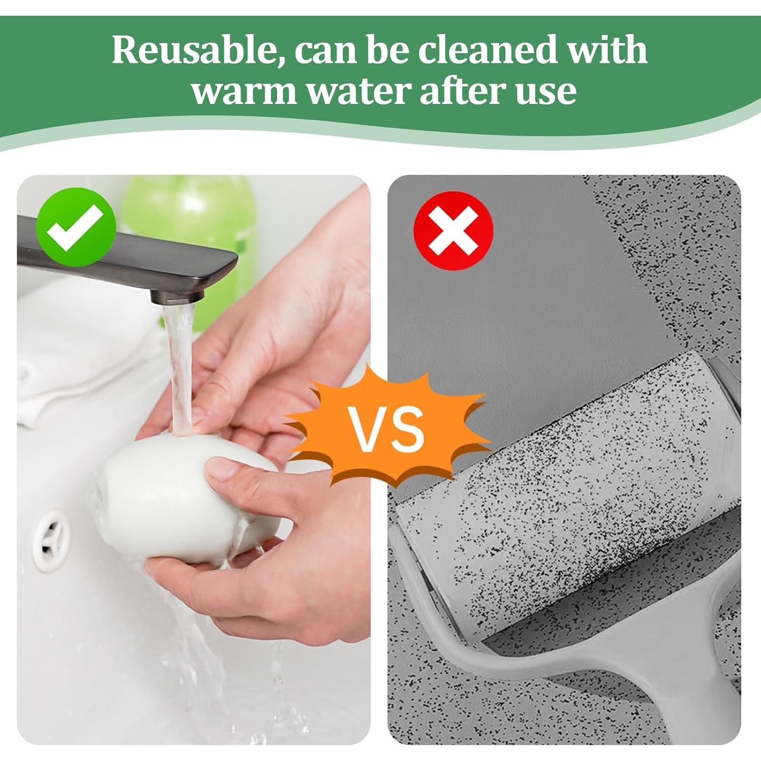 Rodillo de Pelusa Reutilizable Wanheart Mini Blanco 10.2x6.5cm