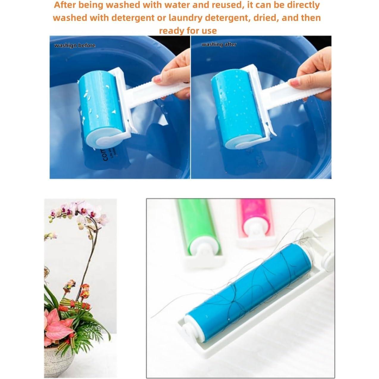 Set de 3 Rodillos Adhesivos Reutilizables Luvilly para Ropa y Mascotas