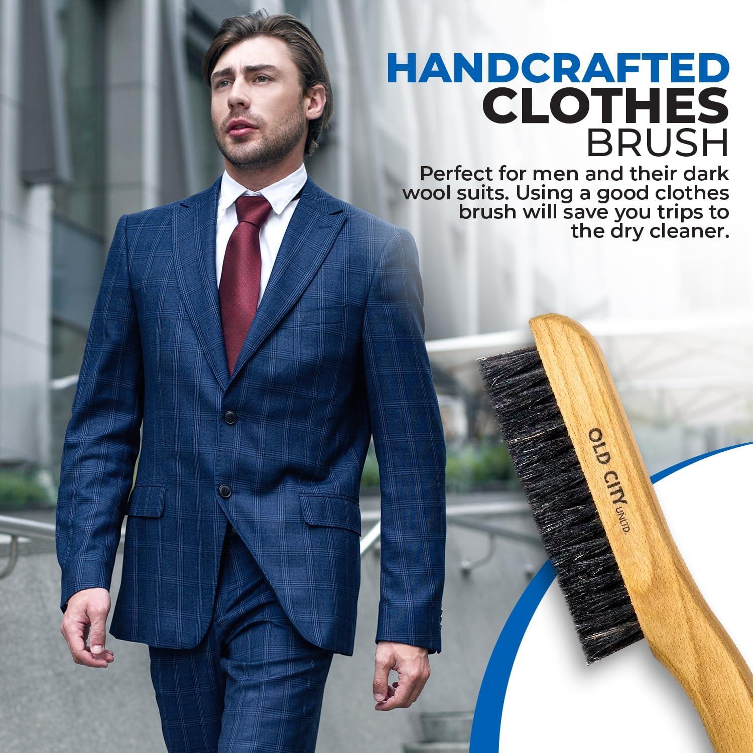 Cepillo de Ropa de Cerda de Jabalí Old City Unltd. 25.4cm