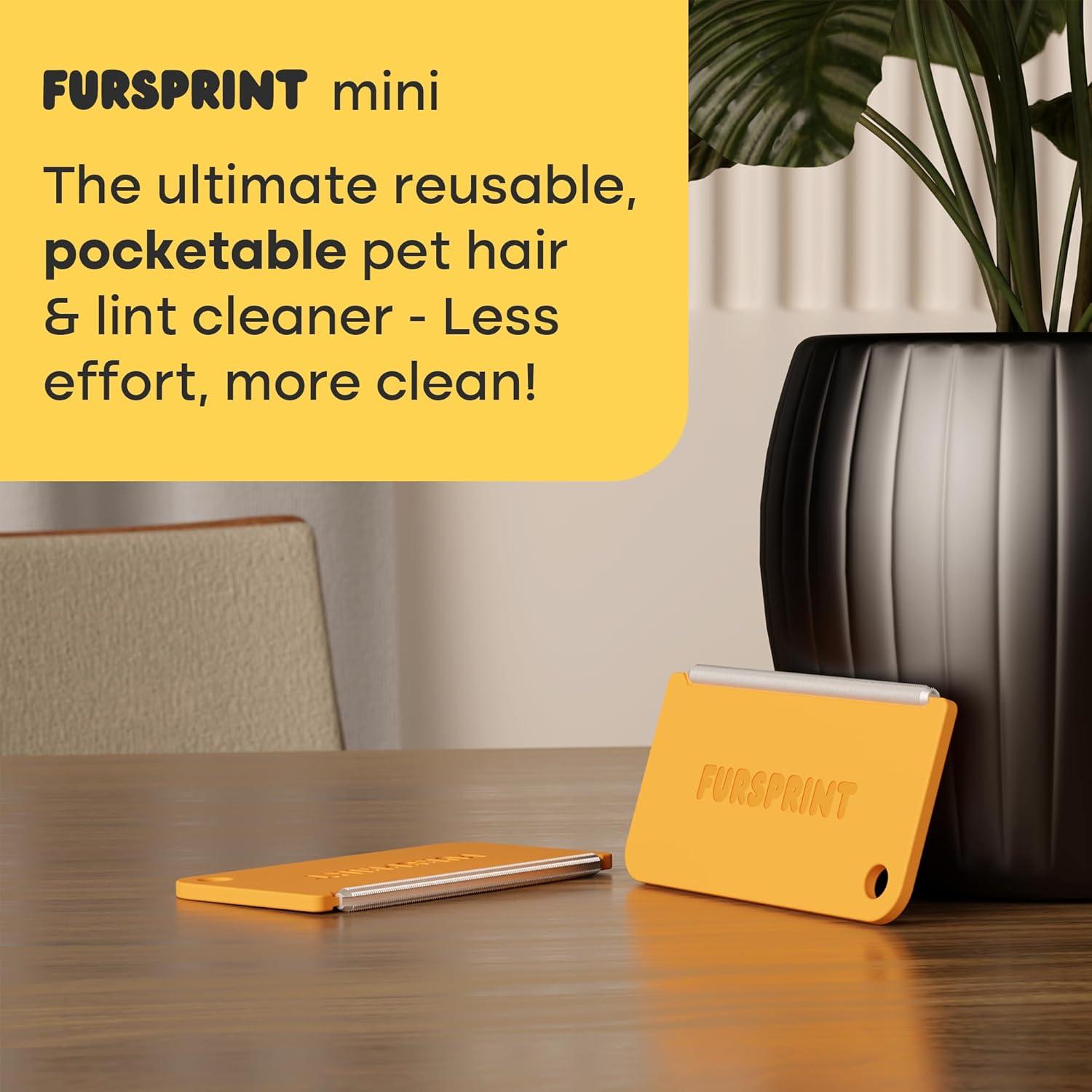 Removedor de Pelo de Mascotas Fursprint Mini Naranja 15g