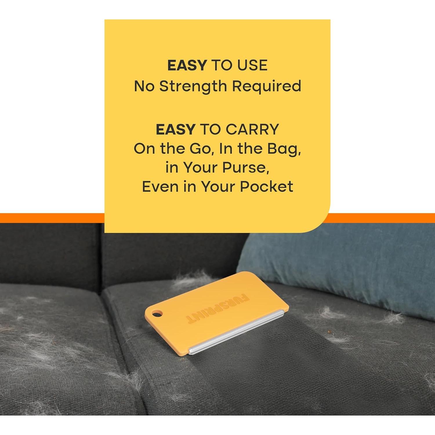 Removedor de Pelo de Mascotas Fursprint Mini Naranja 15g