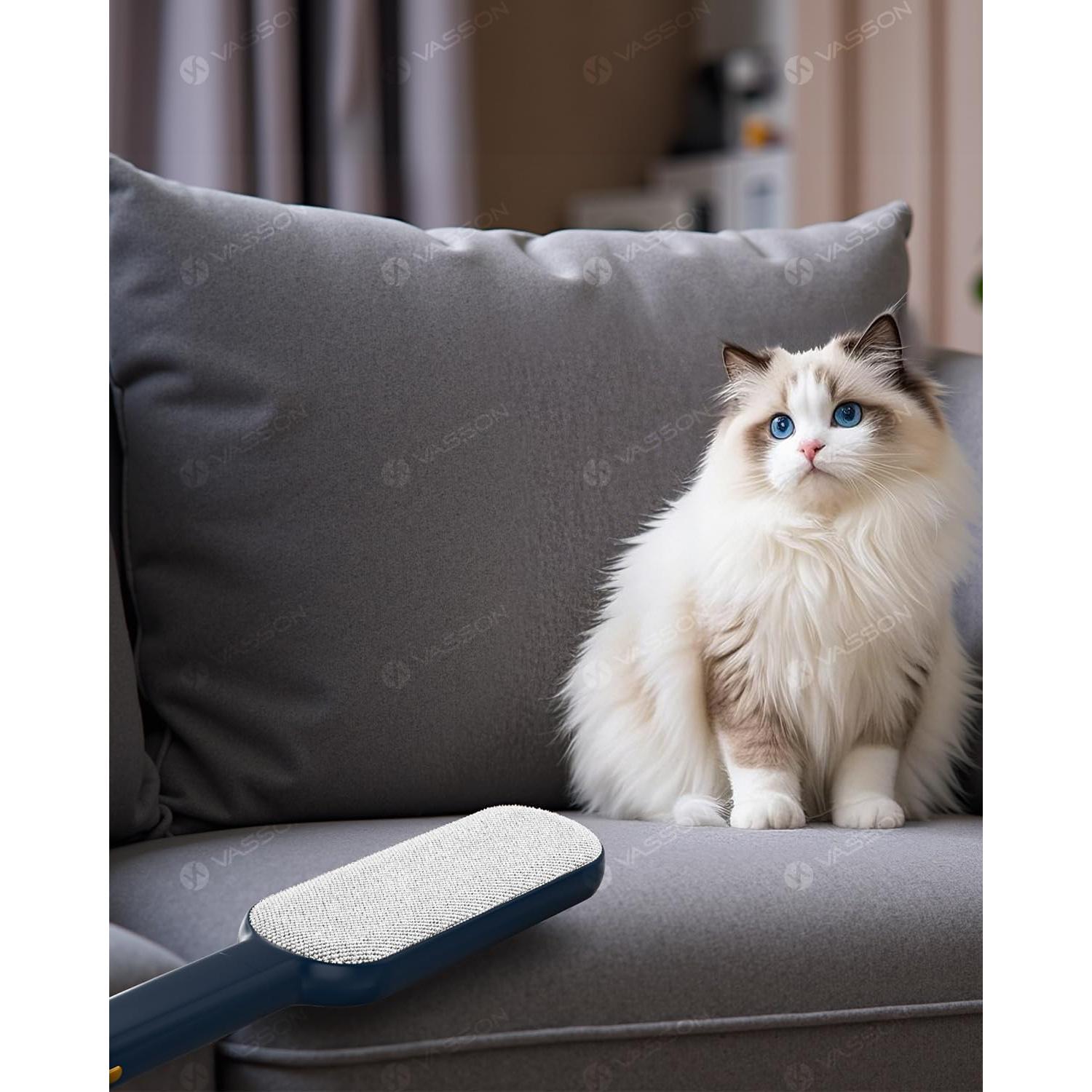 Cepillo Removedor de Pelo de Mascota VASSON con Caja Autolimpiante