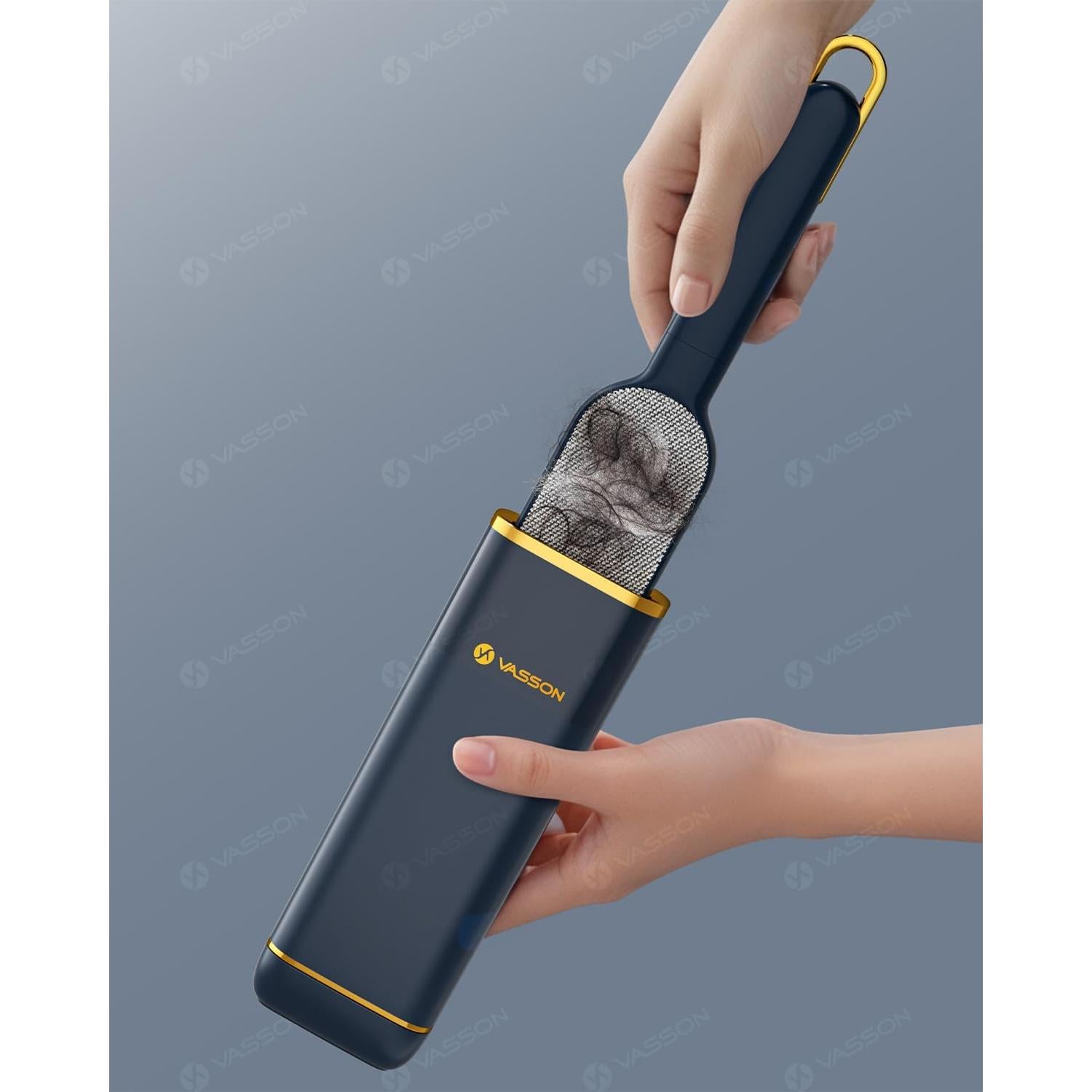 Cepillo Removedor de Pelo de Mascota VASSON con Caja Autolimpiante