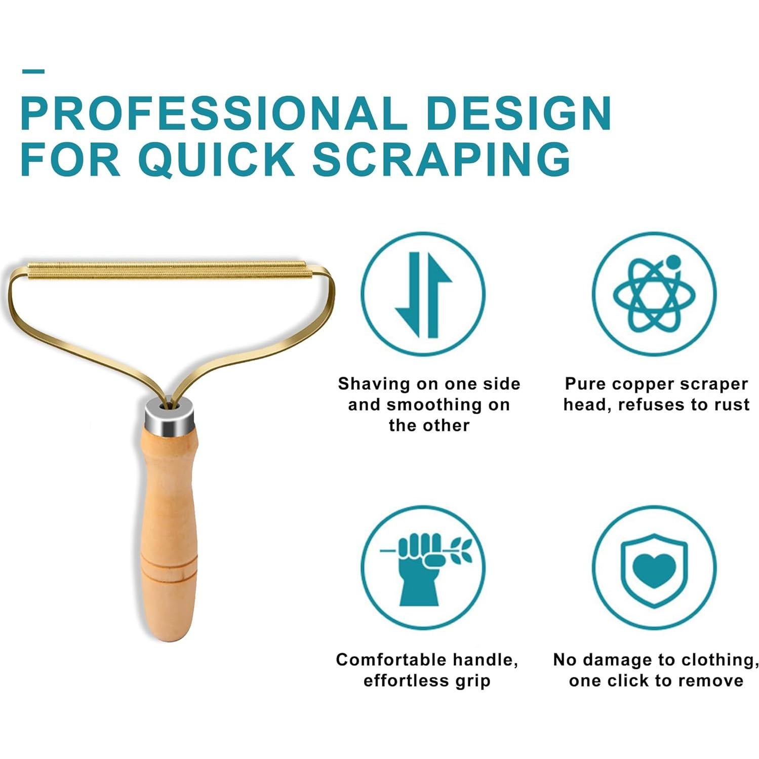 Juego de 2 Removedores de Pelusa Portátiles YAOGNAHS - Doble Cara