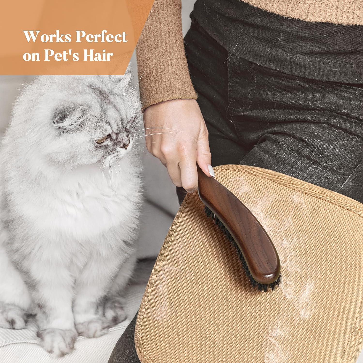 Cepillo de Ropa BFWood - Cerda de Jabalí y Madera de Nogal