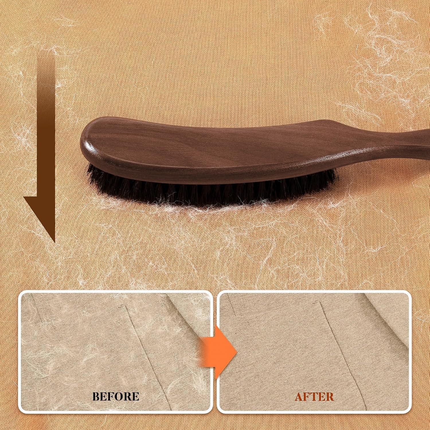 Cepillo de Ropa BFWood - Cerda de Jabalí y Madera de Nogal