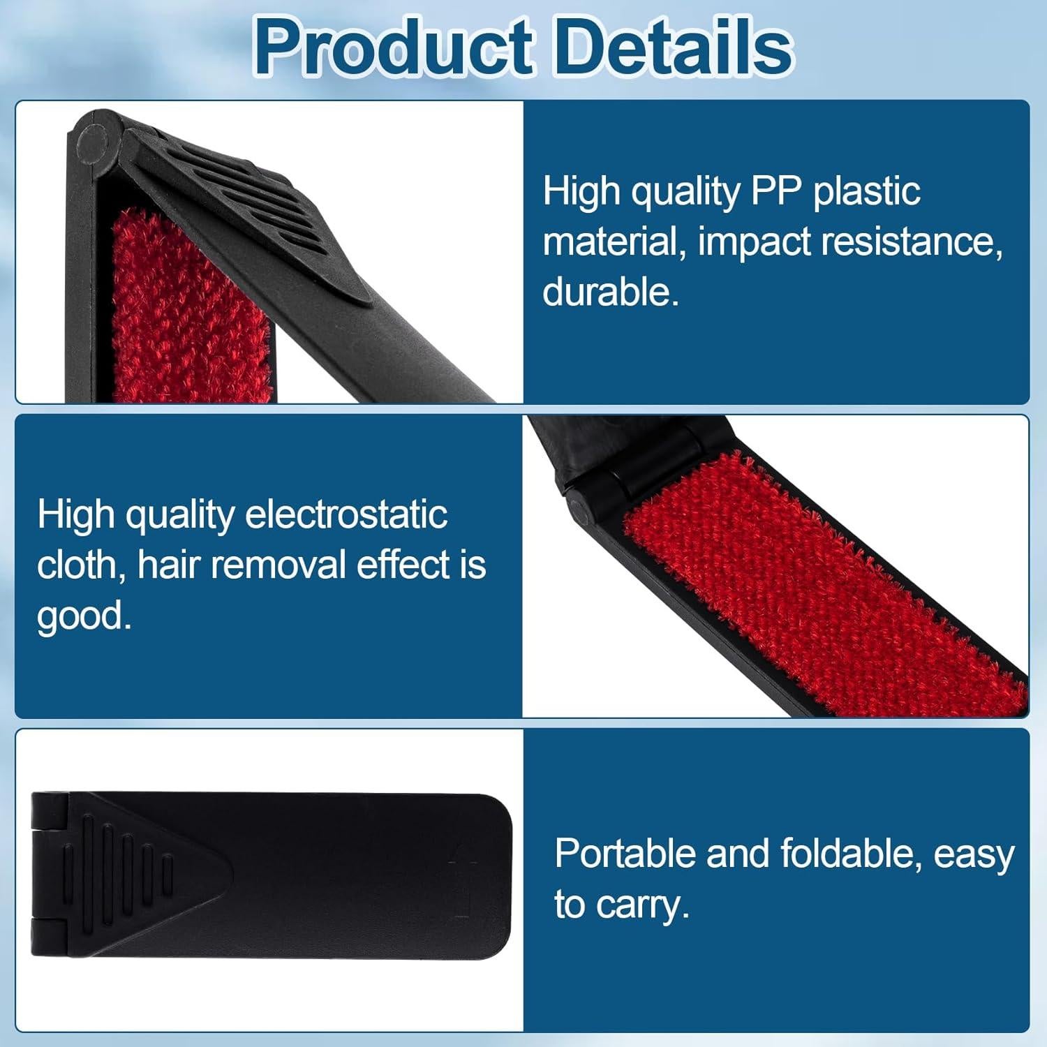 6 Cepillos Quitapelusas Plegables HINZIC Reutilizables 124g