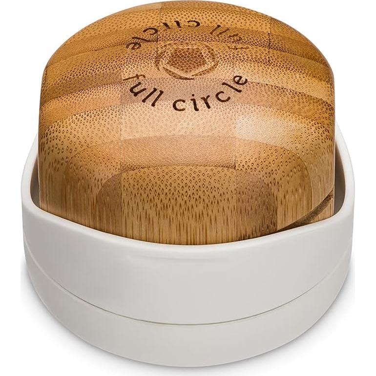 Cepillo Quitapelusas Manual Full Circle de Bambú y Silicona