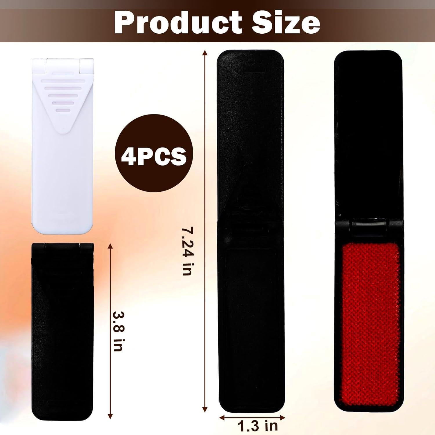 4 Cepillos Plegables Quitapelusas Enodny Compactos Reutilizables